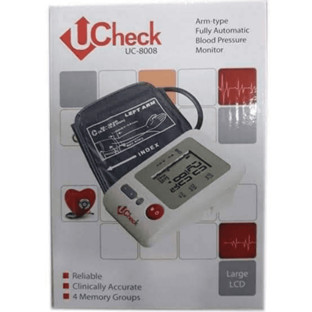 Ucheck Digital Blood Pressure Monitor Uc-8008