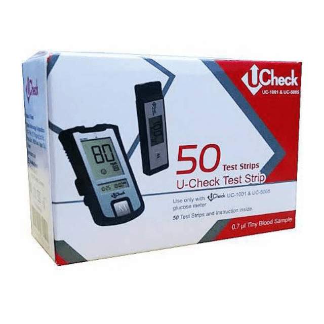 UCheck Blood Glucose Test Strip 50pcs