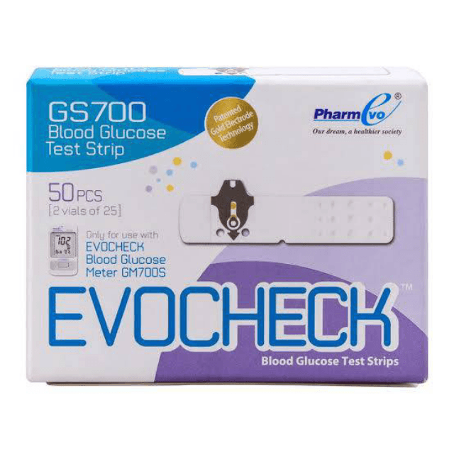 Evocheck Blood Glucose Test Strips (GS700)