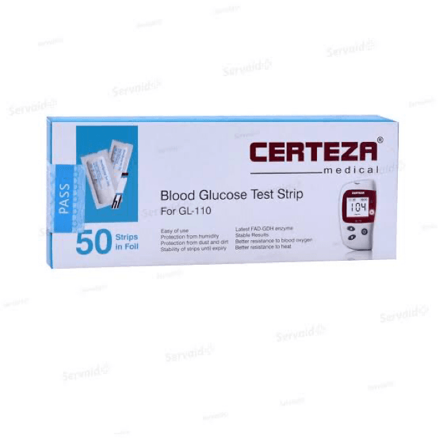 Certeza - Glucose Test Strips for Certeza GL 110 meter - 50