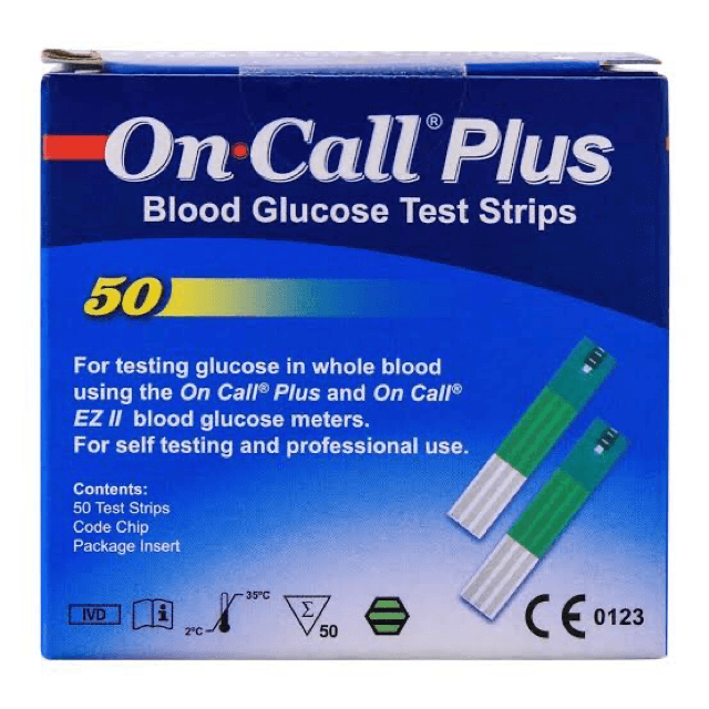 On Call Plus Sugar Test Strips Pack 50 Code-690